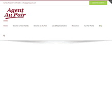 Tablet Screenshot of agentaupair.com